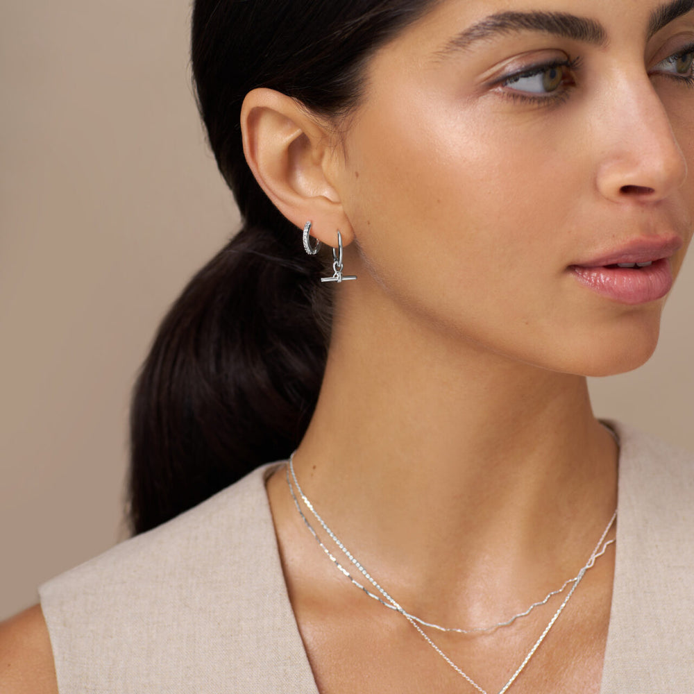 Silver Drop Earrings