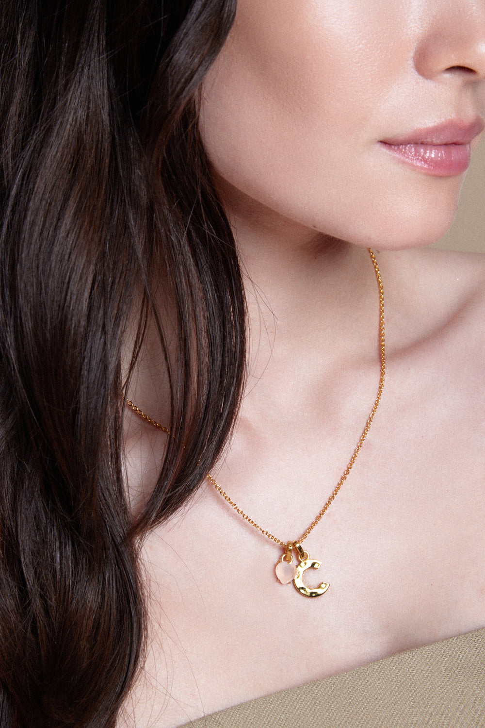 Gold Initial Necklaces
