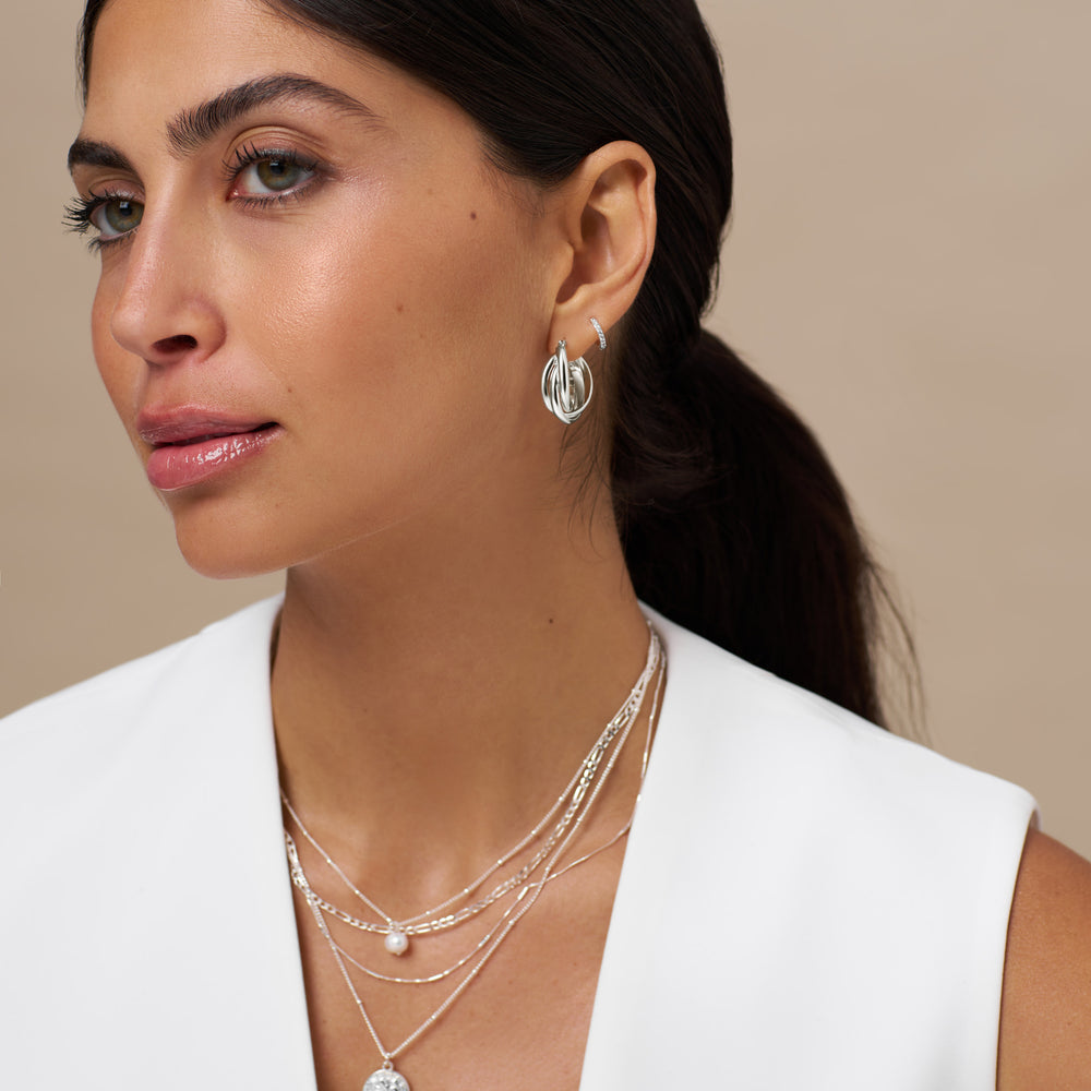 Silver Hoop Earrings