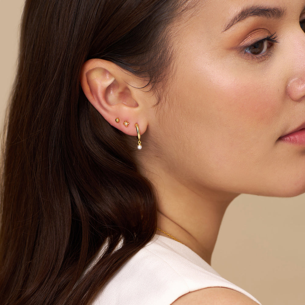 Gold Stud Earrings
