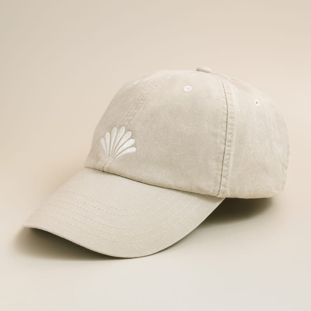 Accessories Other Default Shell Embroidered Cap - Beige Orelia Jewellery