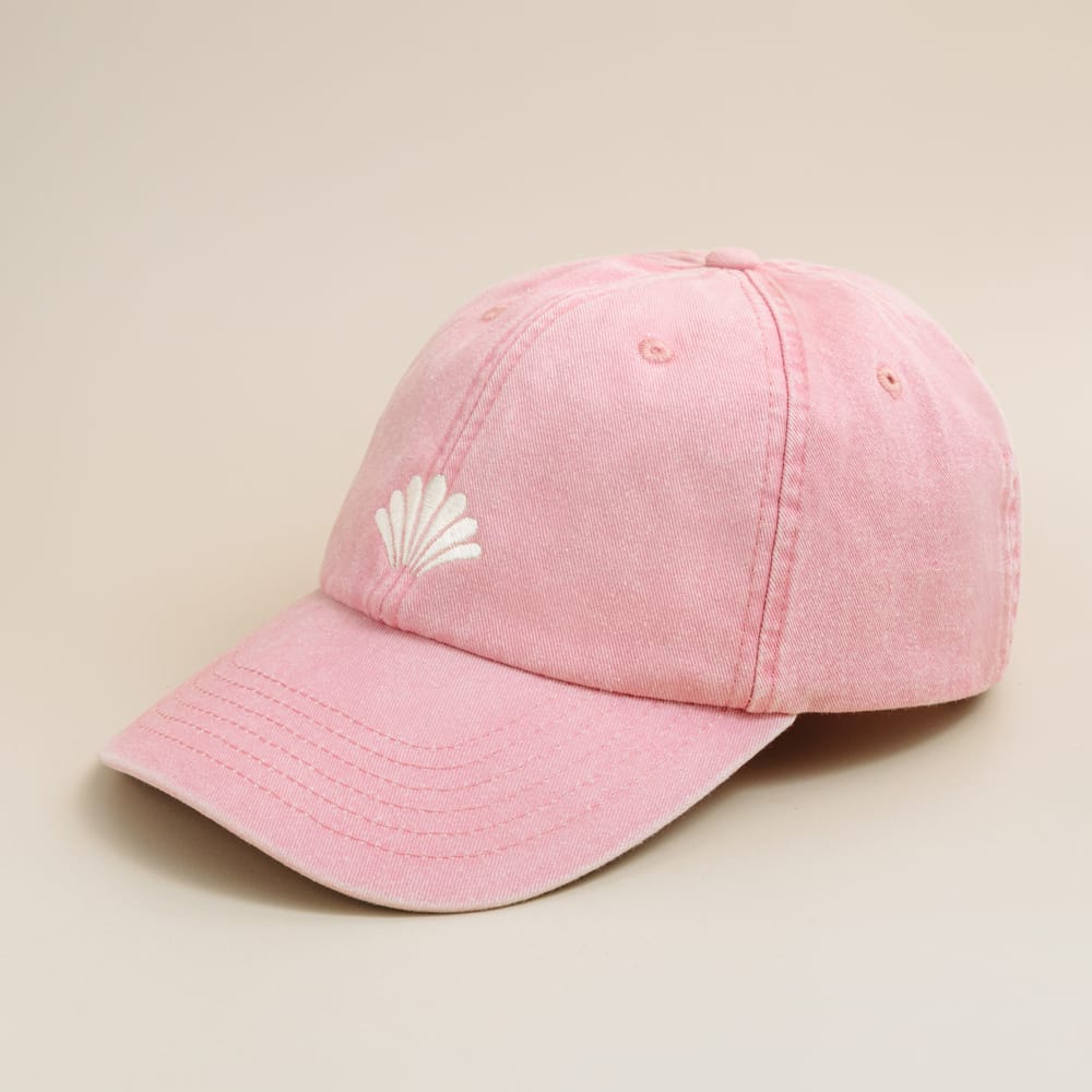 Accessories Other Default Shell Embroidered Cap - Pink Orelia Jewellery