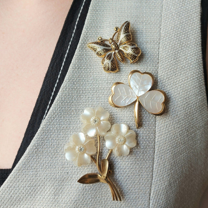 Accessories Other Default Vintage Mixed Plate Butterfly Brooch Orelia Jewellery