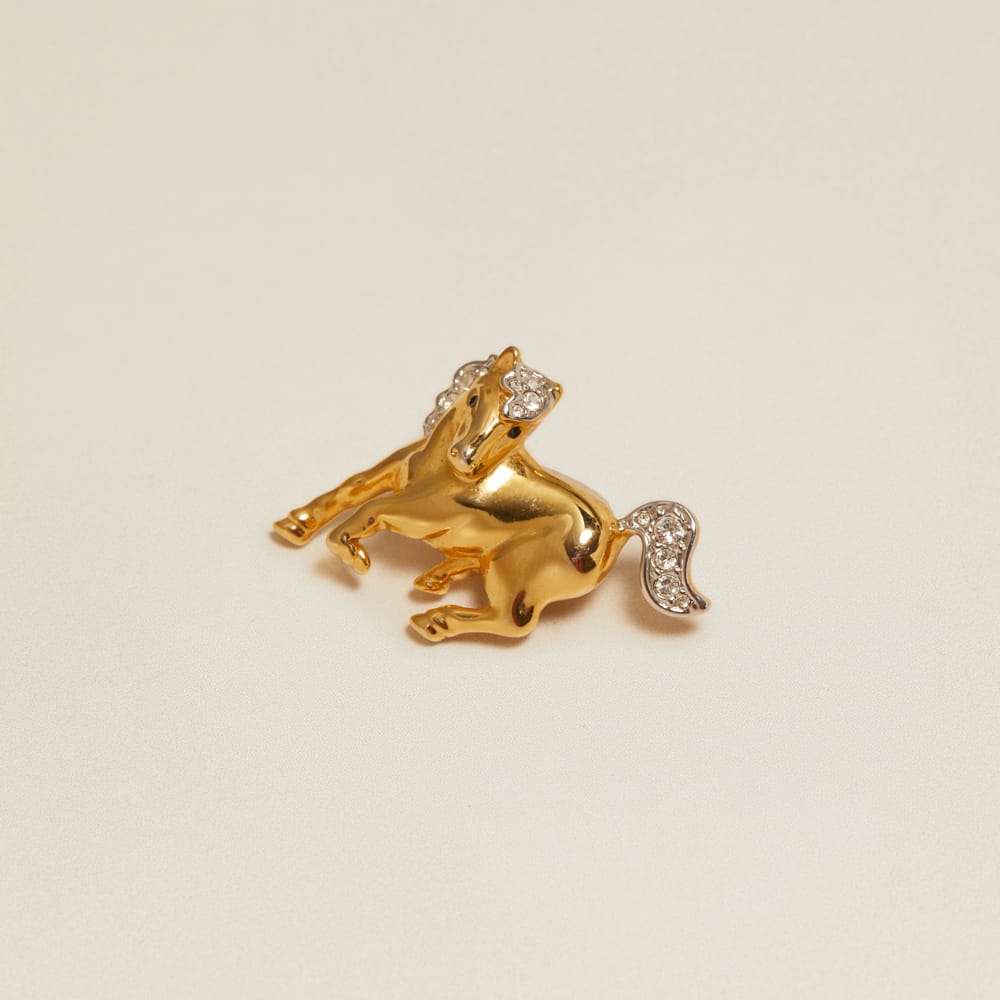 Accessories Other Vintage Galloping Crystal Horse Pin Orelia Jewellery