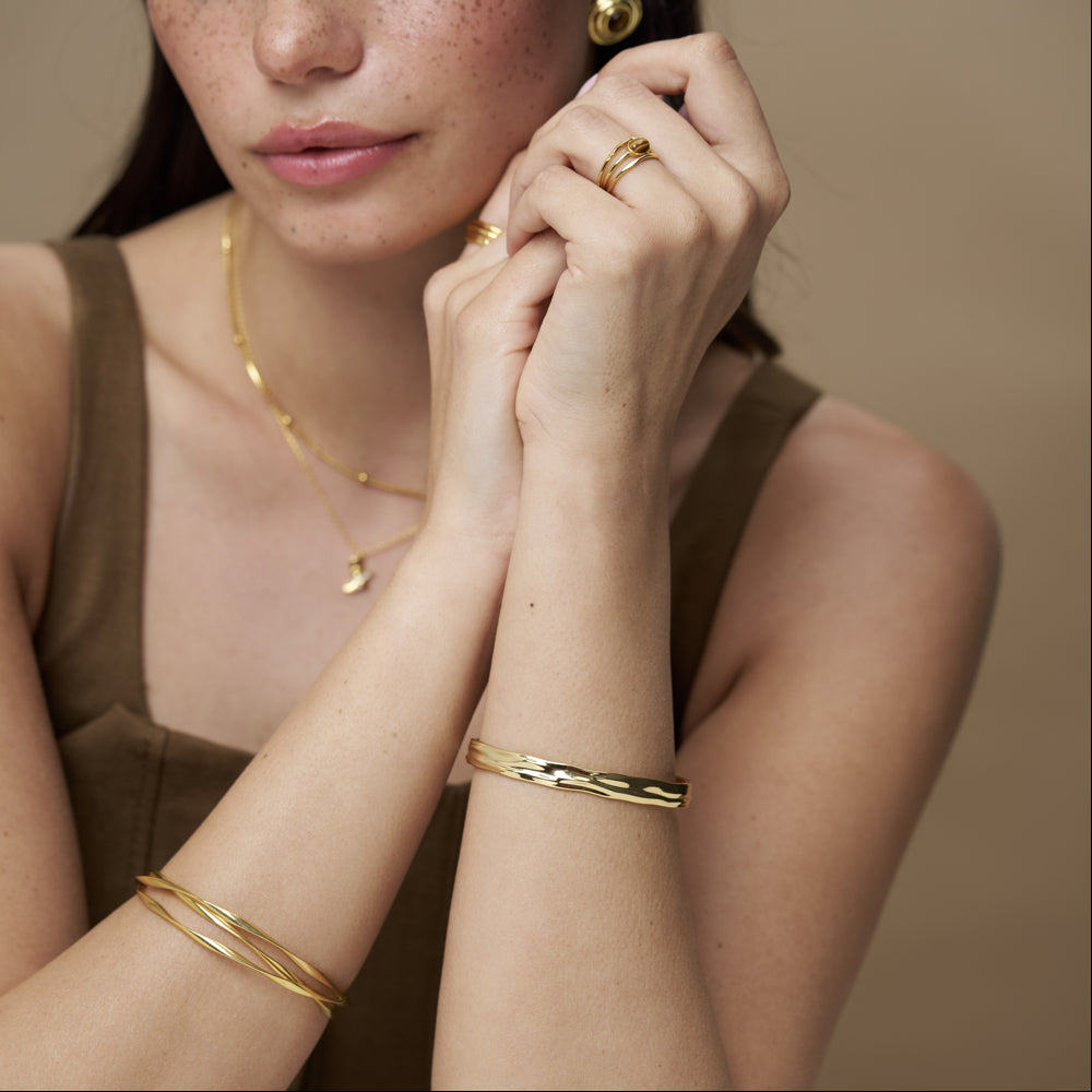 Bangle Default Ribbon Interlocking Bangles Orelia Jewellery