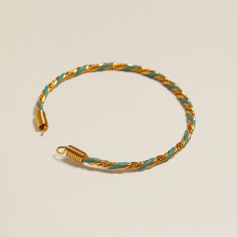 Bangle Default Vintage Turquoise Twist Bangle Orelia Jewellery