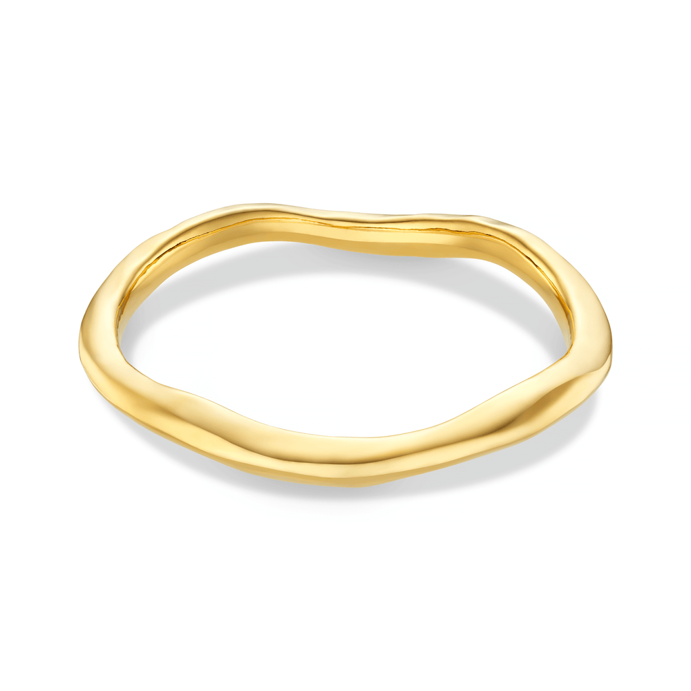 Bangle Polished Hammered Bangle Orelia Jewellery