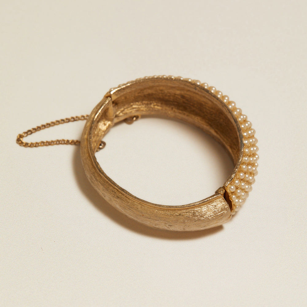 Bangle Vintage Statement Pearl Bangle Orelia Jewellery
