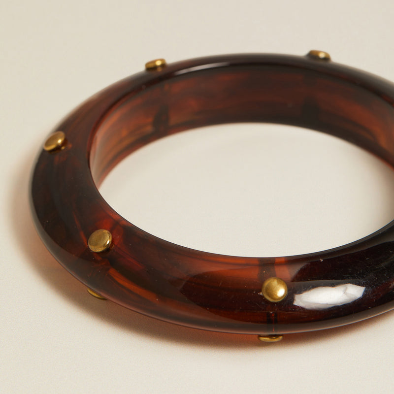 Bangle Vintage Studded Resin Bangle Orelia Jewellery
