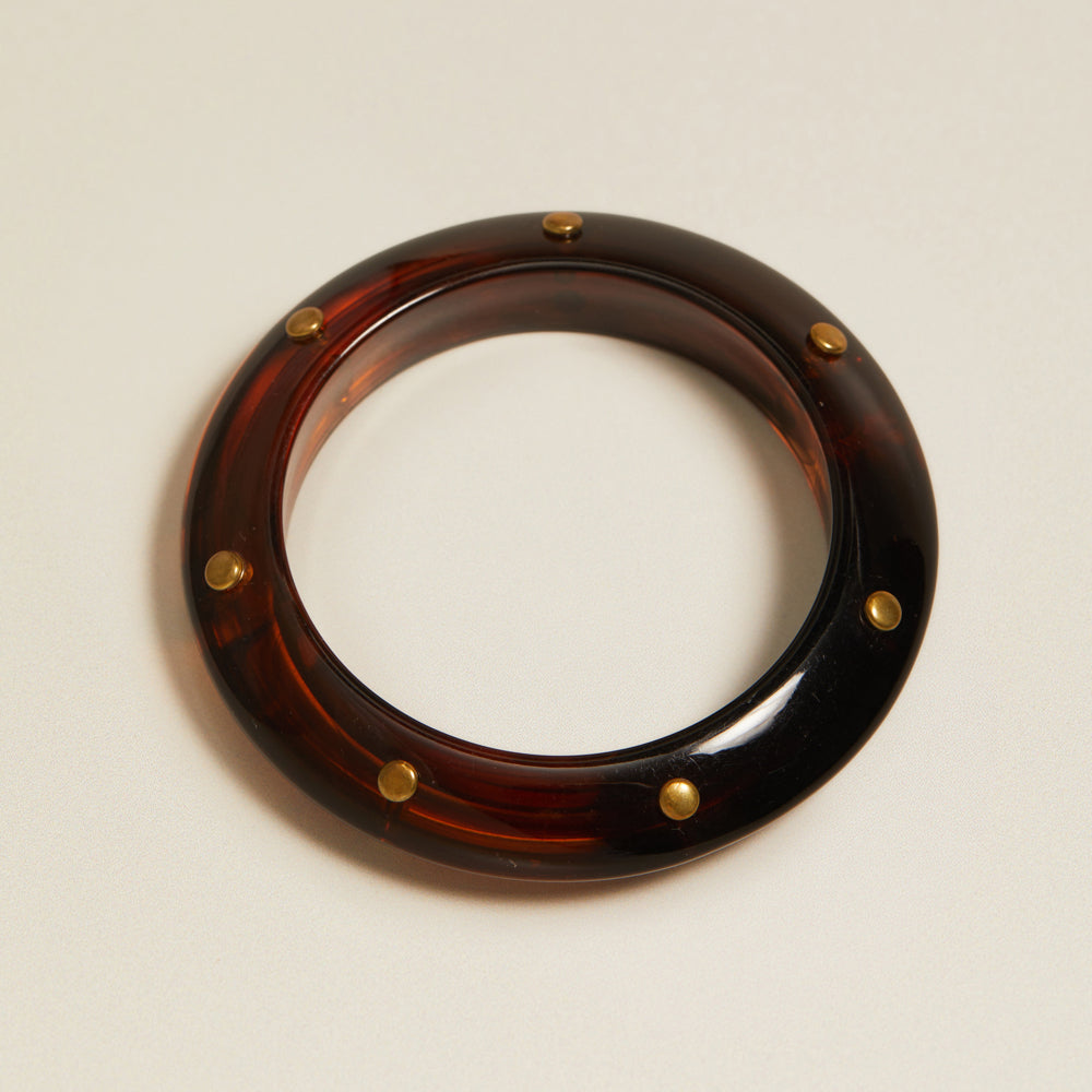 Bangle Vintage Studded Resin Bangle Orelia Jewellery