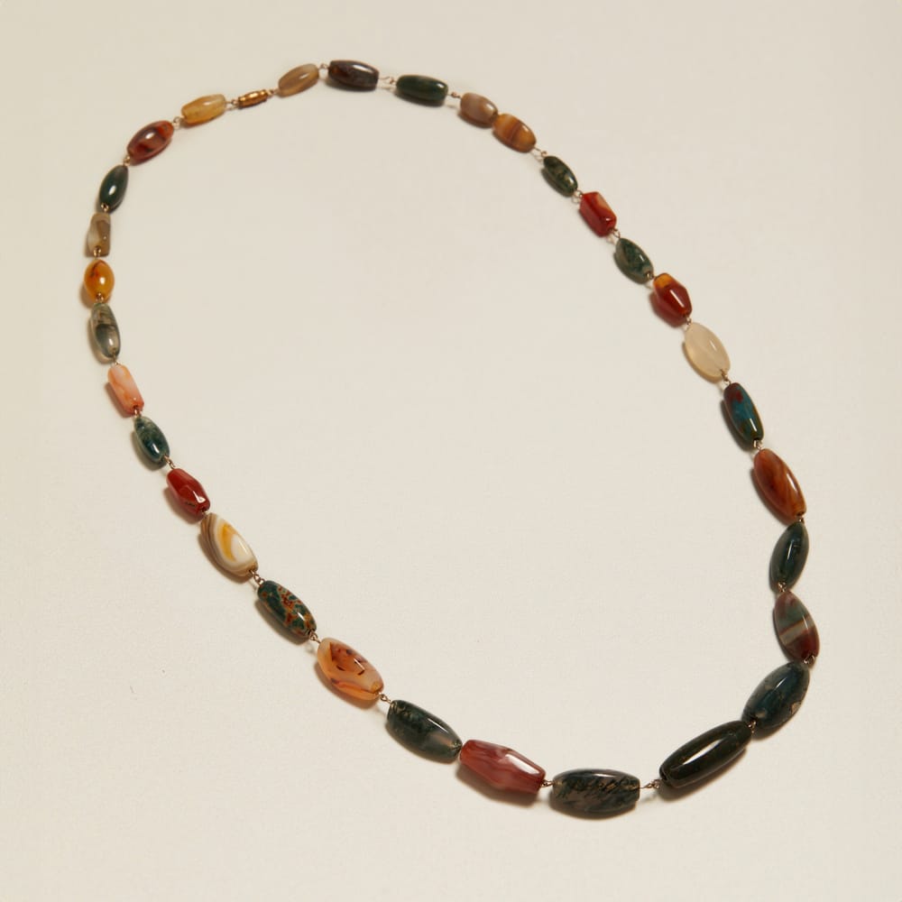 Beaded Necklace Vintage Colourful Beaded Necklace Orelia Jewellery
