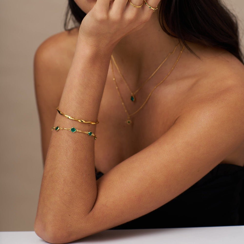 Bracelets Ribbon Twist Bangle Orelia Jewellery