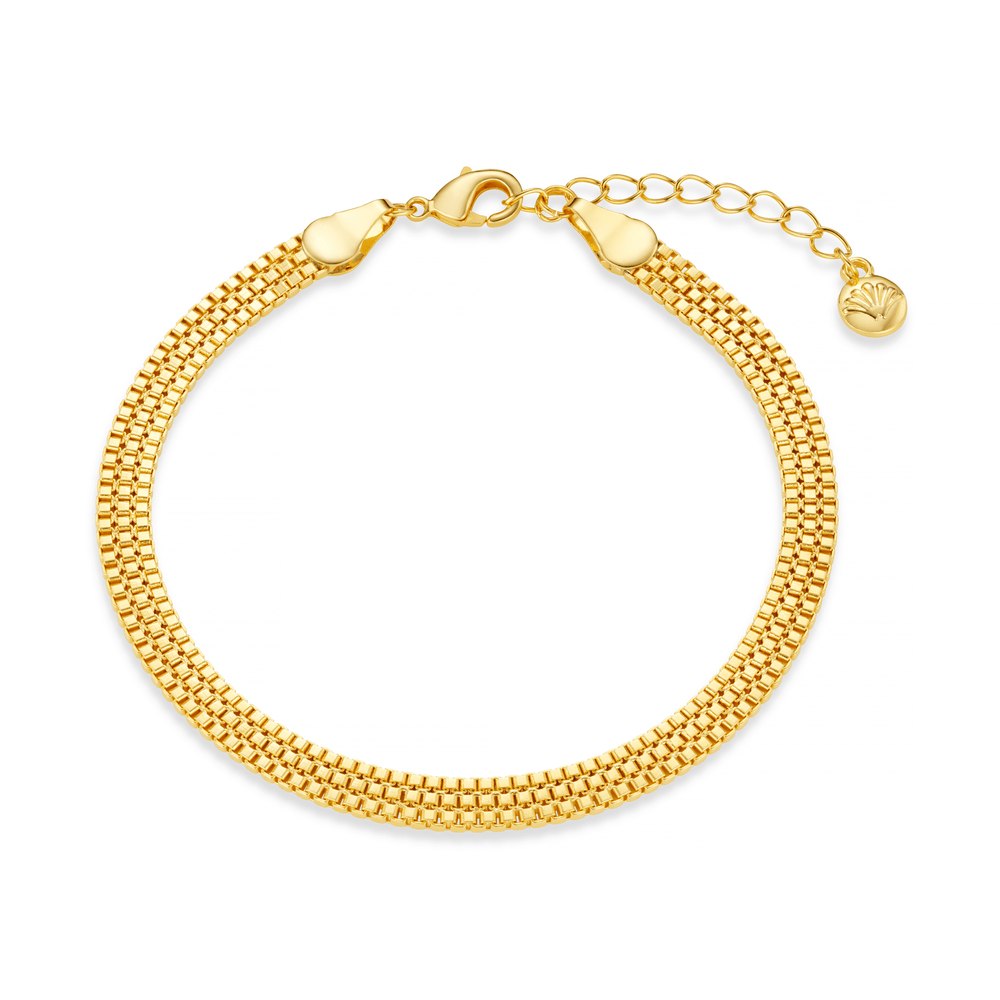 Chain Bracelet Flat Box Chain Bracelet Orelia Jewellery