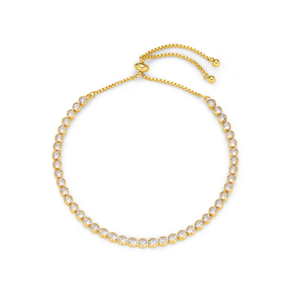 Chain Bracelet ONE Crystal Tennis Slider Bracelet Orelia Jewellery