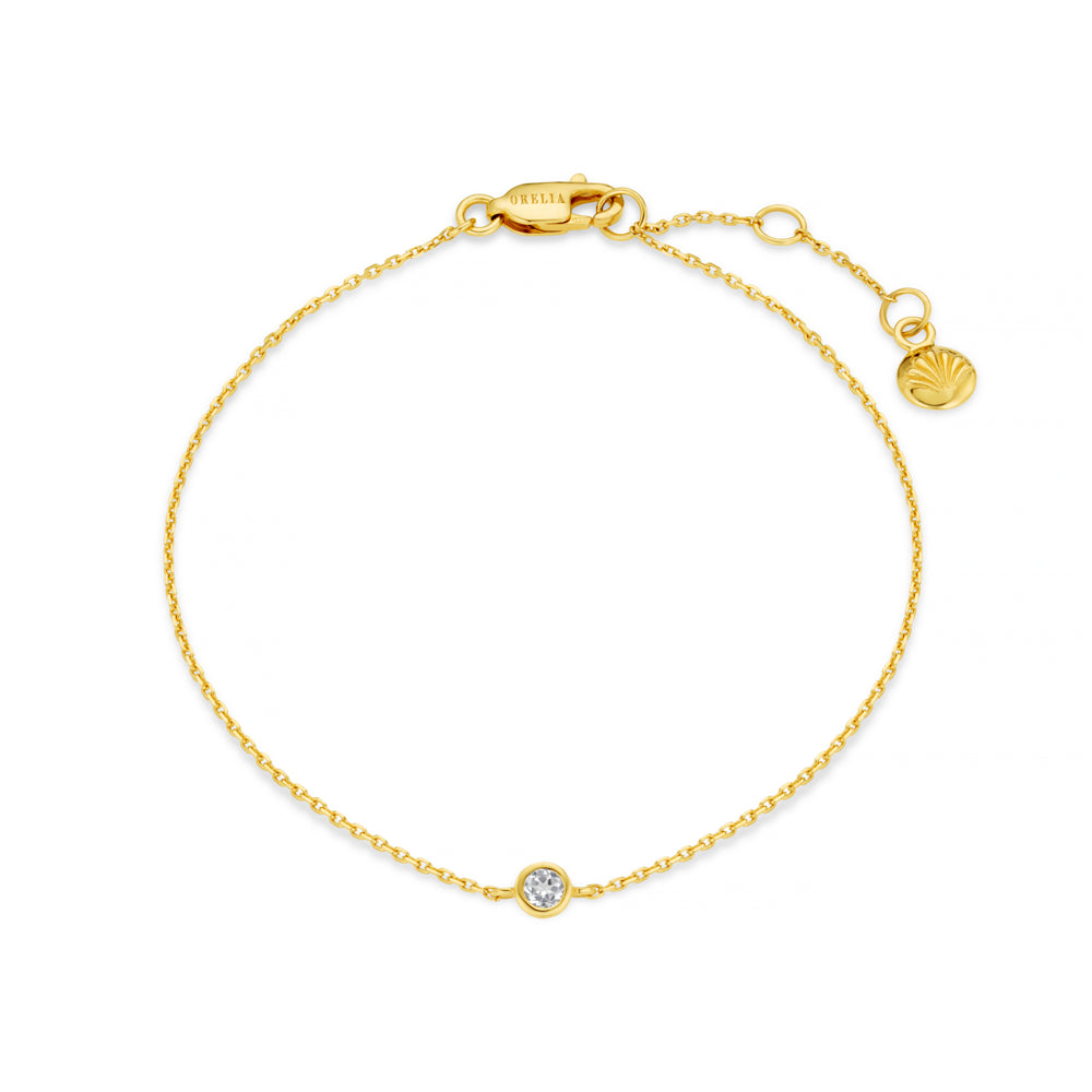 Chain Bracelet ONE LUXE Classic Crystal Stationed Bracelet Orelia Jewellery
