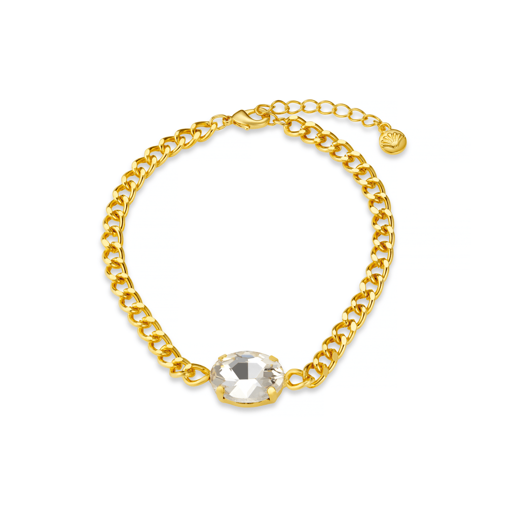 Chain Bracelet Stationed Crystal Chain Bracelet Orelia Jewellery