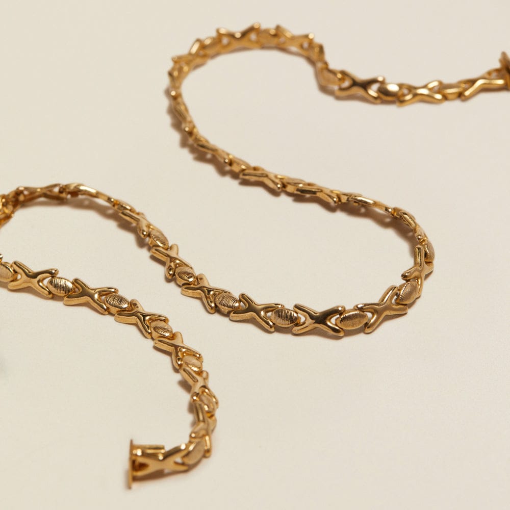 Chain Necklace Default Vintage Cross Link Chain Necklace Orelia Jewellery