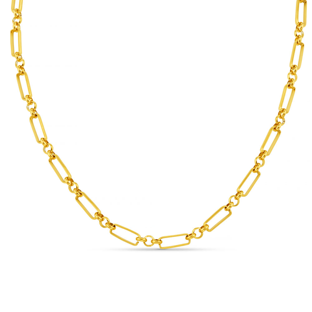 Chain Necklace LUXE Rectangular Open Link Chain Necklace Orelia Jewellery