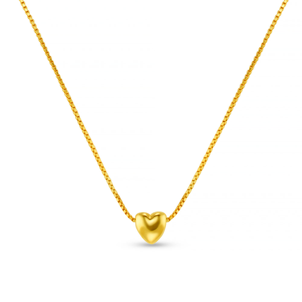 Chain Necklace ONE Luxe Heart Necklace Orelia Jewellery