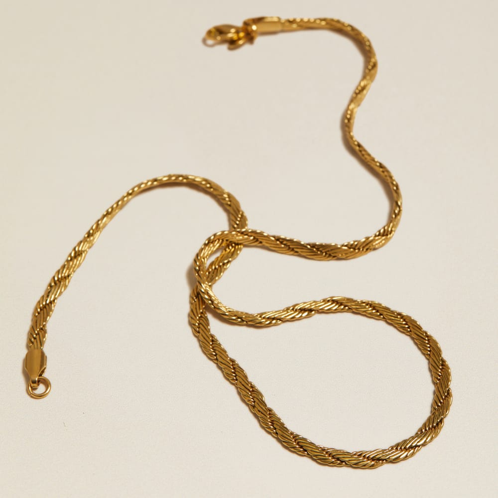 Chain Necklace Vintage Twist Rope Chain Necklace Orelia Jewellery