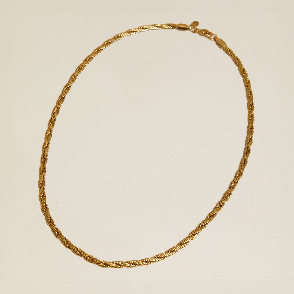 Chain Necklace Vintage Twist Rope Chain Necklace Orelia Jewellery