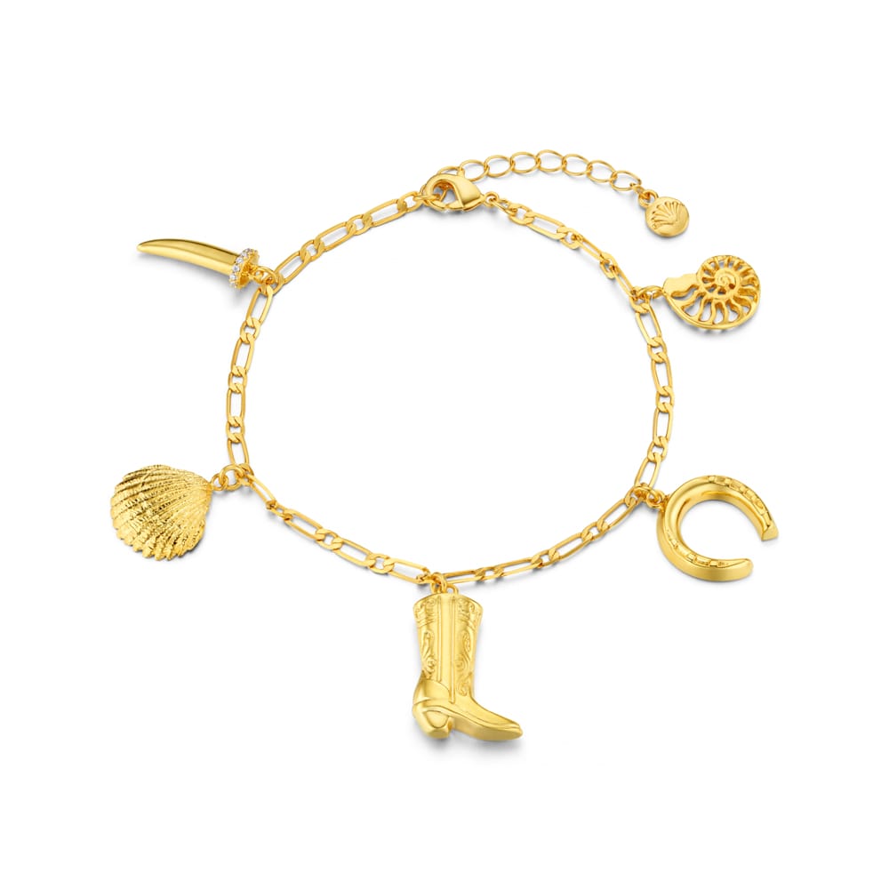 Charm Bracelet Default Eclectic Western Charm Bracelet Orelia Jewellery