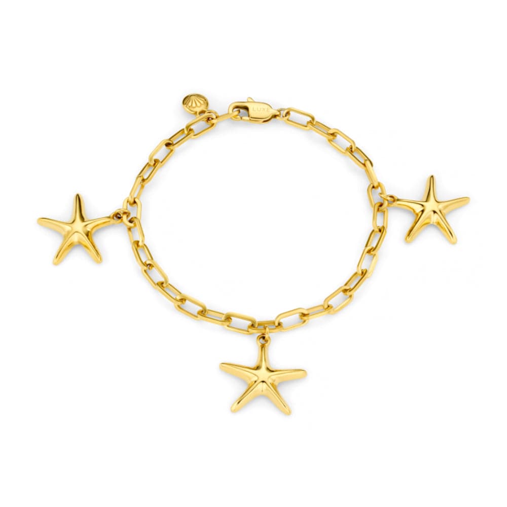 Charm Bracelet Default LUXE Starfish Charm Bracelet Orelia Jewellery