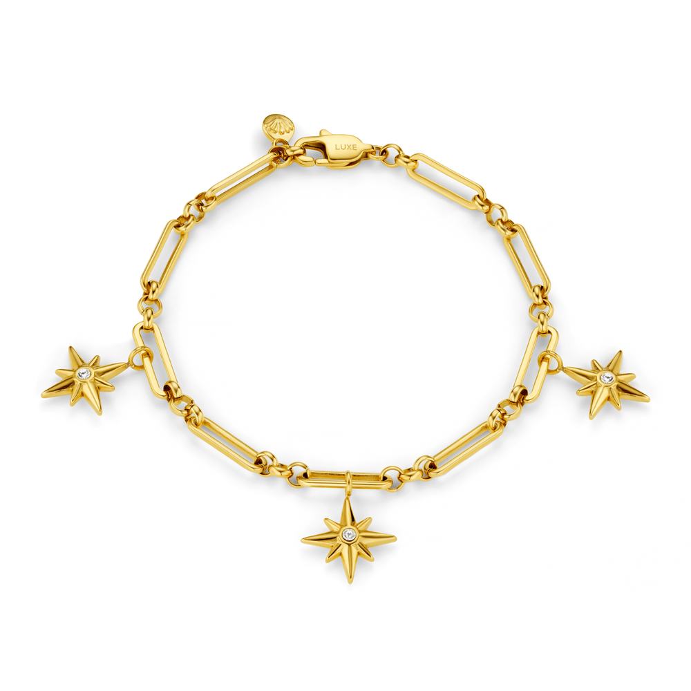 Charm Bracelet LUXE Crystal Starburst Charm Bracelet Orelia Jewellery