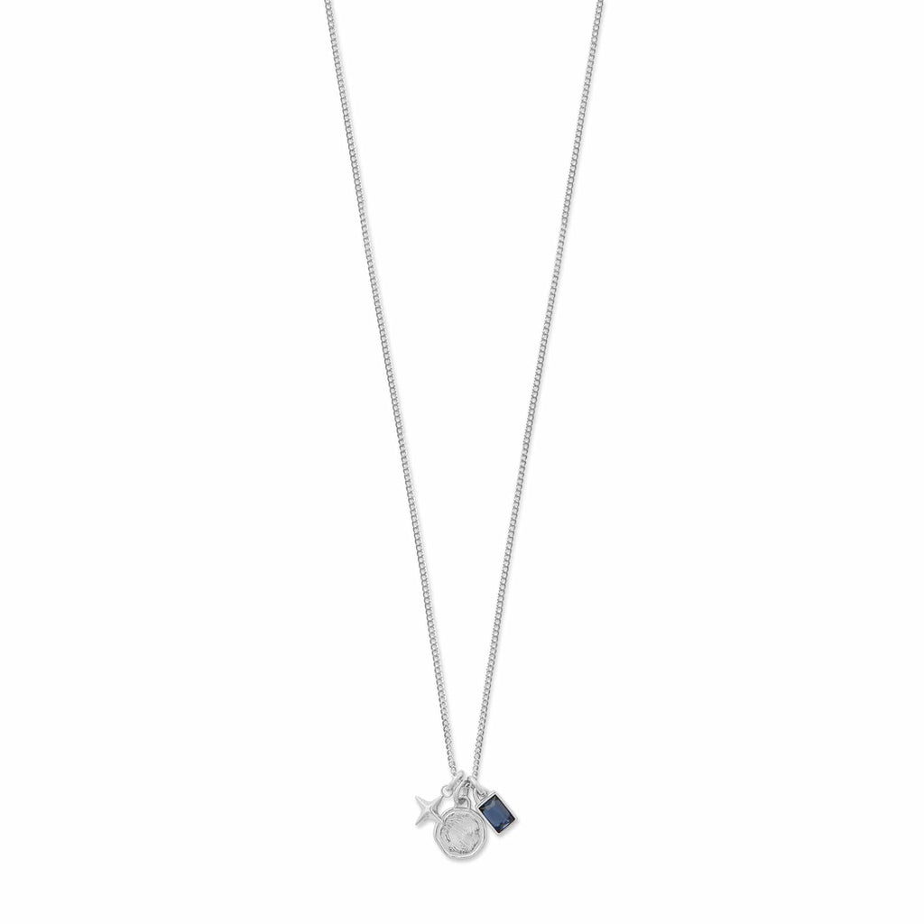 Coin & Crystal Cluster Necklace