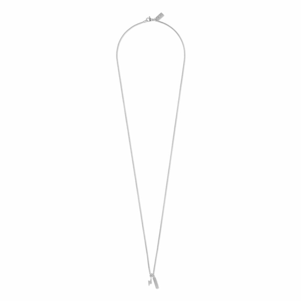 Chunky Neckwear Lightning & Bar Cluster Necklace - Silver Orelia Jewellery