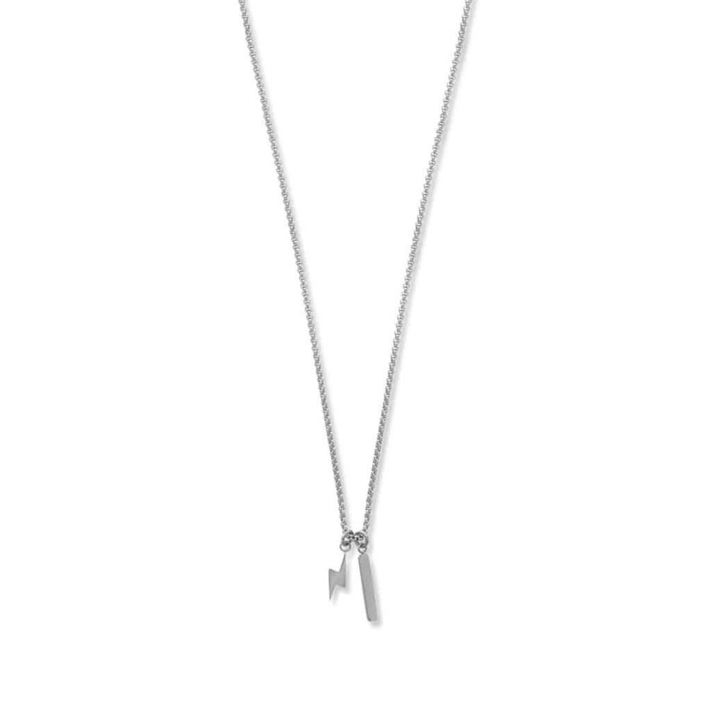 Lightning & Bar Cluster Necklace
