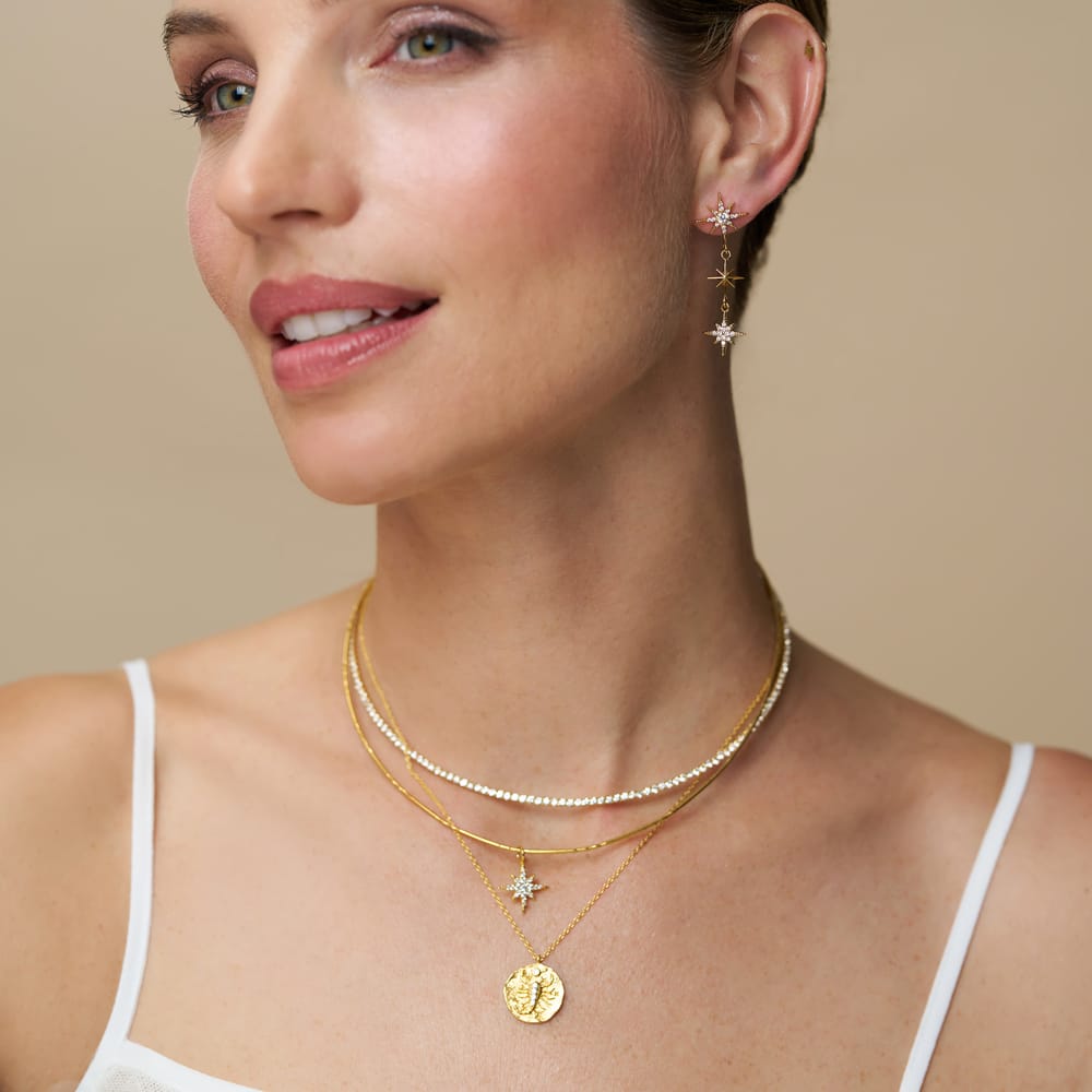 Collar Necklace Crystal Tennis Choker Necklace Orelia Jewellery