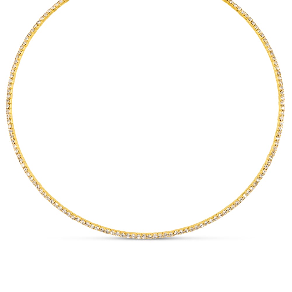 Collar Necklace Crystal Tennis Choker Necklace Orelia Jewellery