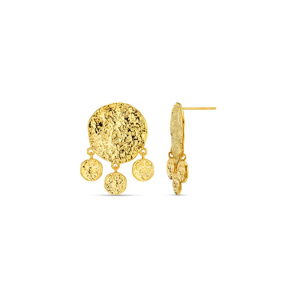 Drop Earrings Default Molten Coin Shaker Earrings Orelia Jewellery