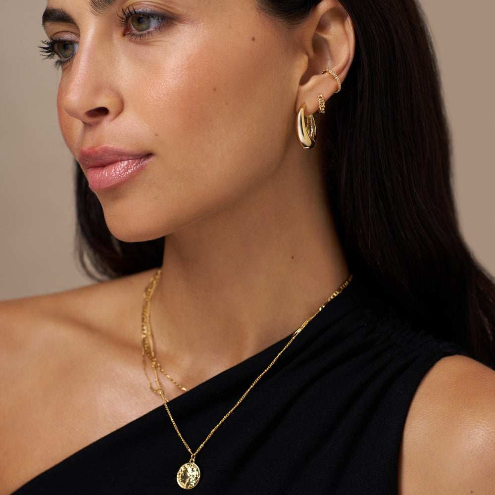 Ear Cuffs Fine Pavé Ear Cuff - Gold Orelia Jewellery