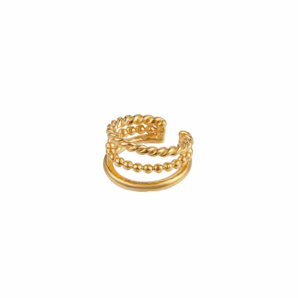 Triple Textured Ear Cuff