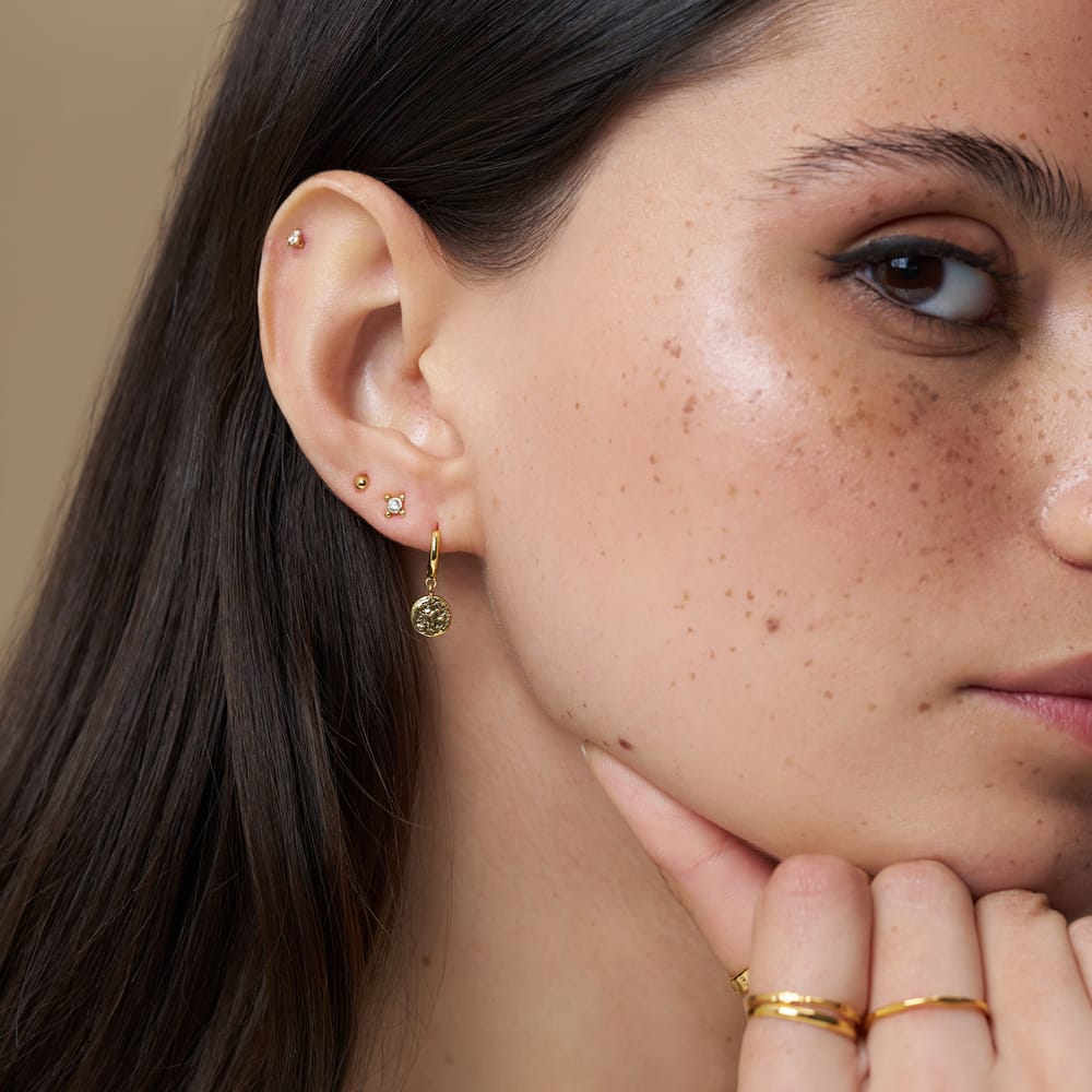 Earring Pack Default Micro Coin Hoop & Stud Ear Stacking Set Orelia Jewellery