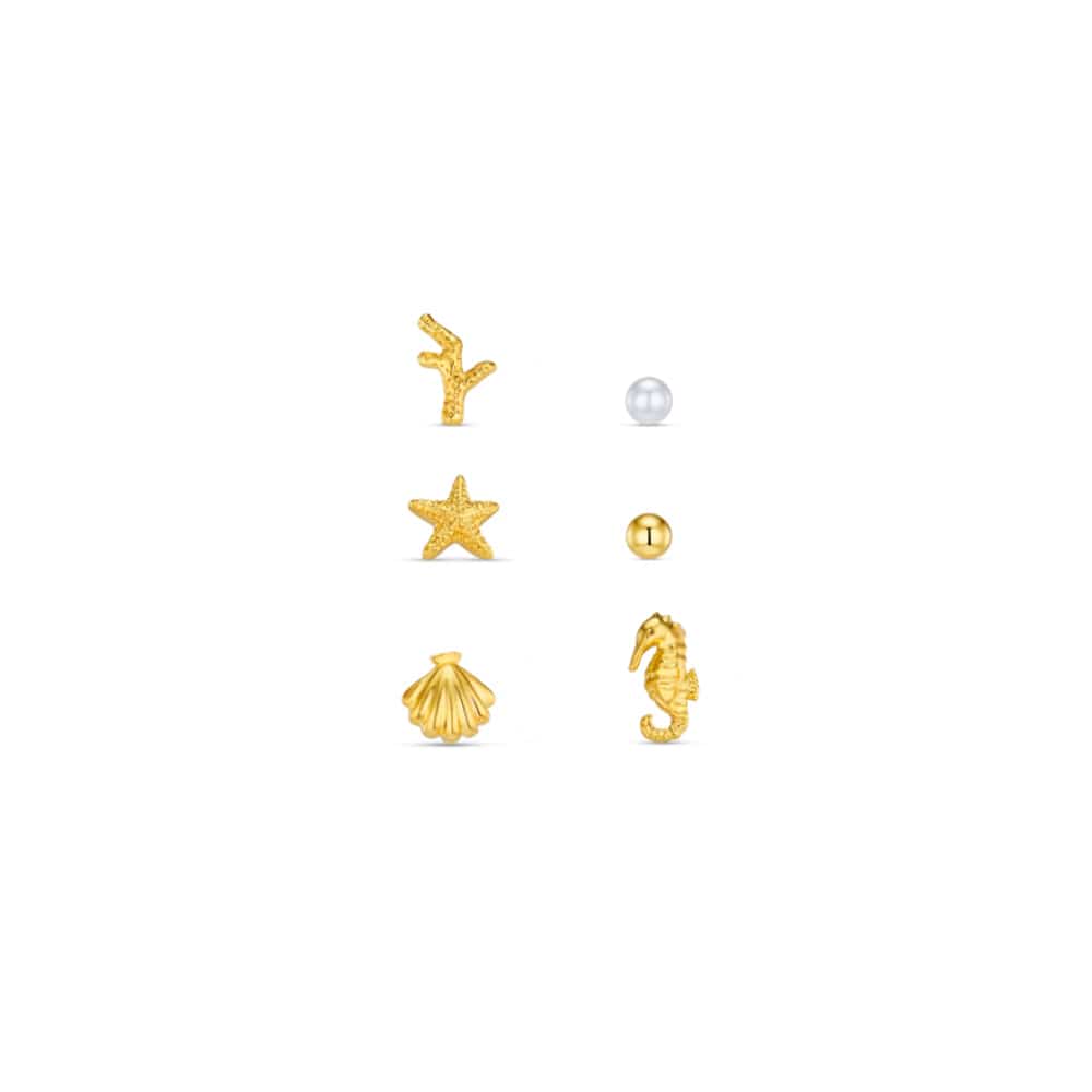 Earring Pack Default Mixed Seaside Ear Stacking Set Orelia Jewellery