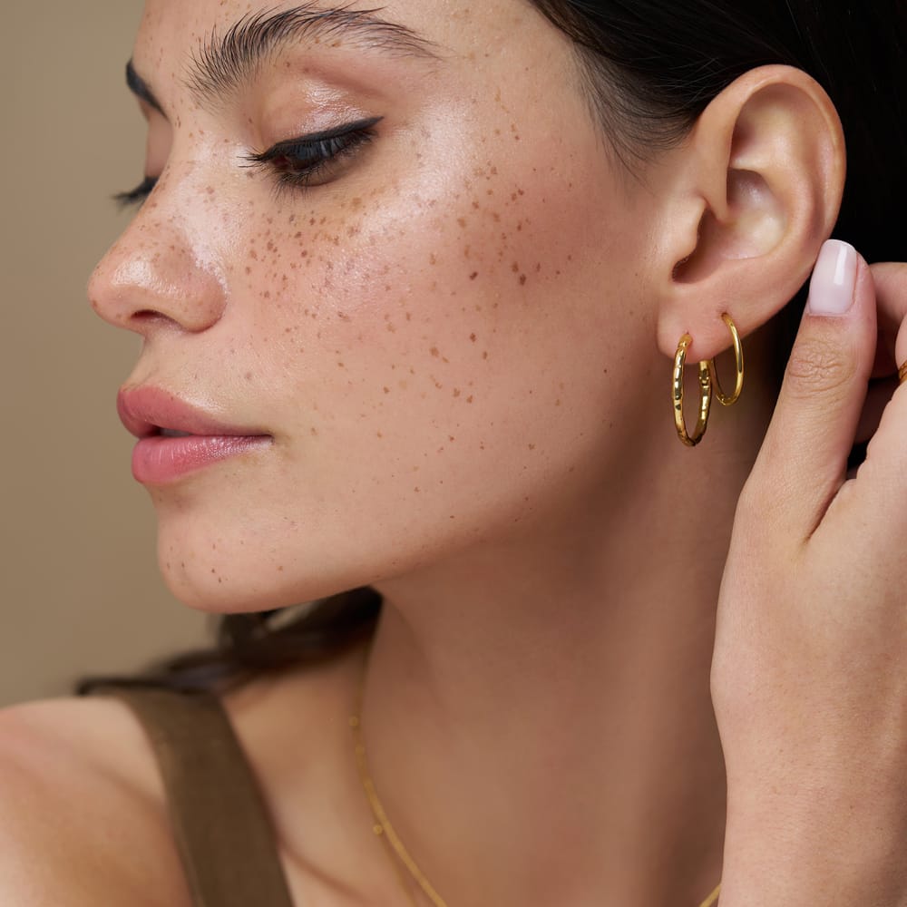Earring Pack Default Mixed Textured Hoop Ear Stacking Set Orelia Jewellery