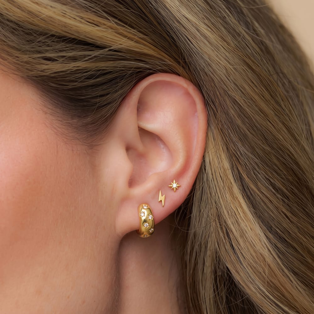 Earring Pack Mixed Celestial & Crystal Ear Stacking Set Orelia Jewellery