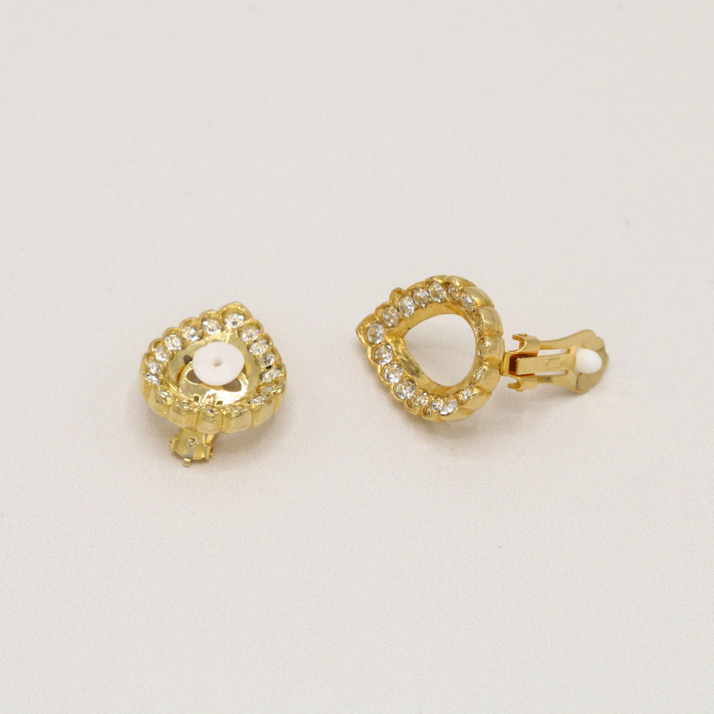 Earrings Vintage Open Drop Crystal Clip On Earring Orelia Jewellery
