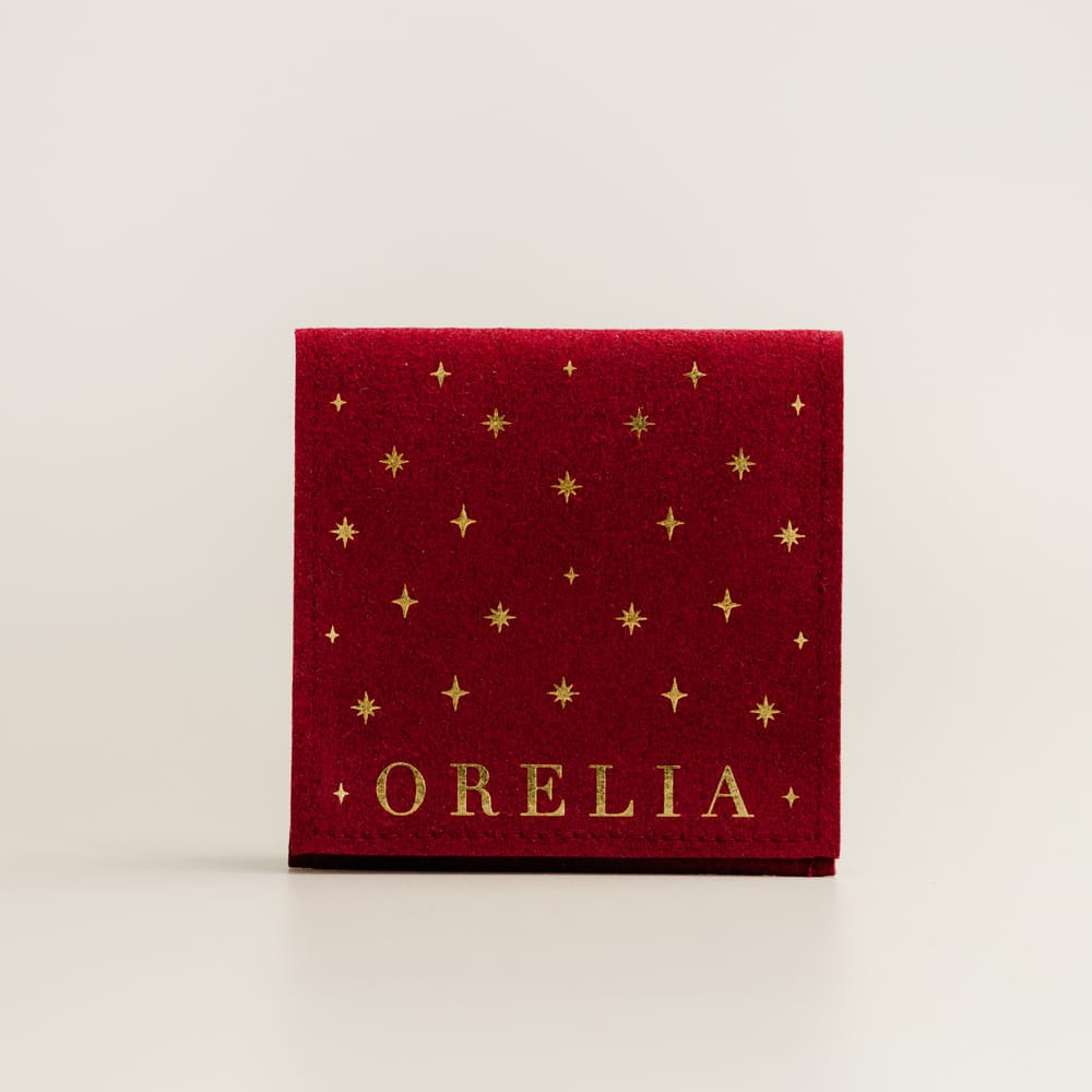 Gift Packaging Starburst Gift Pouch - Burgundy Orelia Jewellery