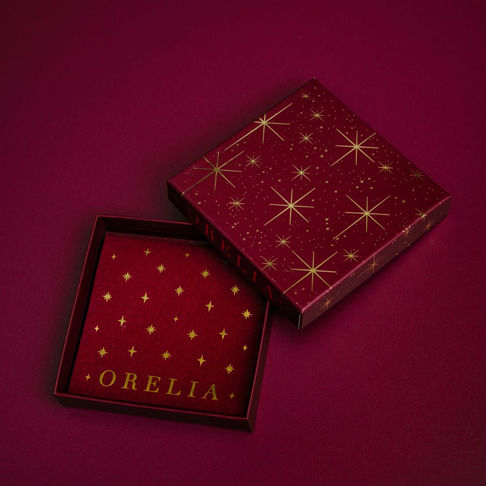 Gift Packaging Starburst Giftbox & Pouch - Burgundy Orelia Jewellery