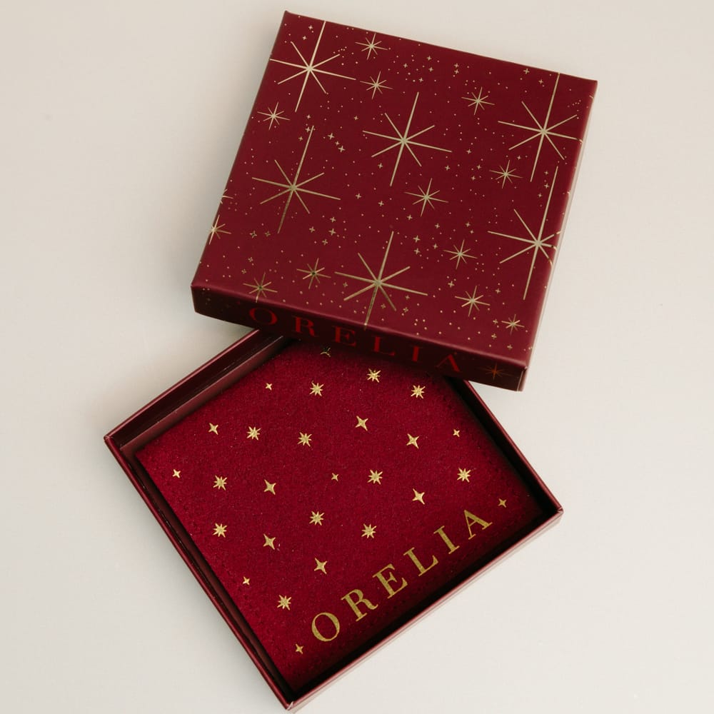Gift Packaging Starburst Giftbox & Pouch - Burgundy Orelia Jewellery