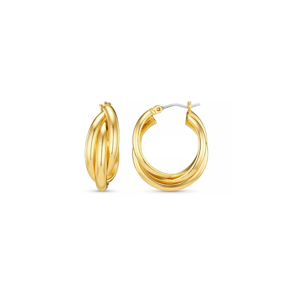 Interlocking Hoop Earrings
