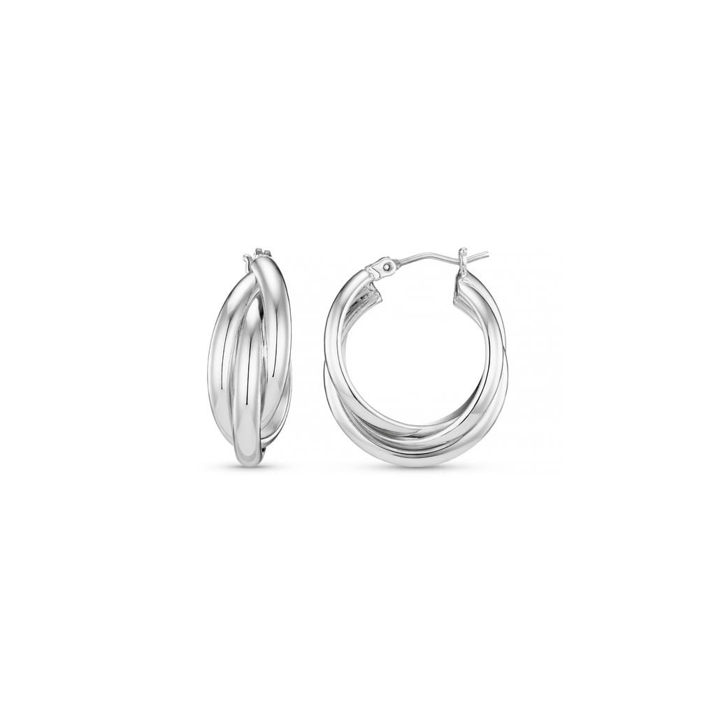 Interlocking Hoop Earrings