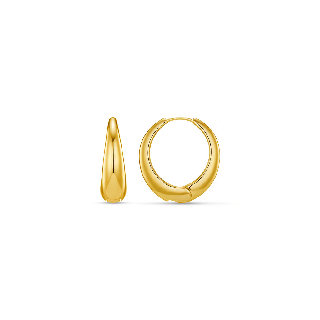 Tapered Hoop Earrings