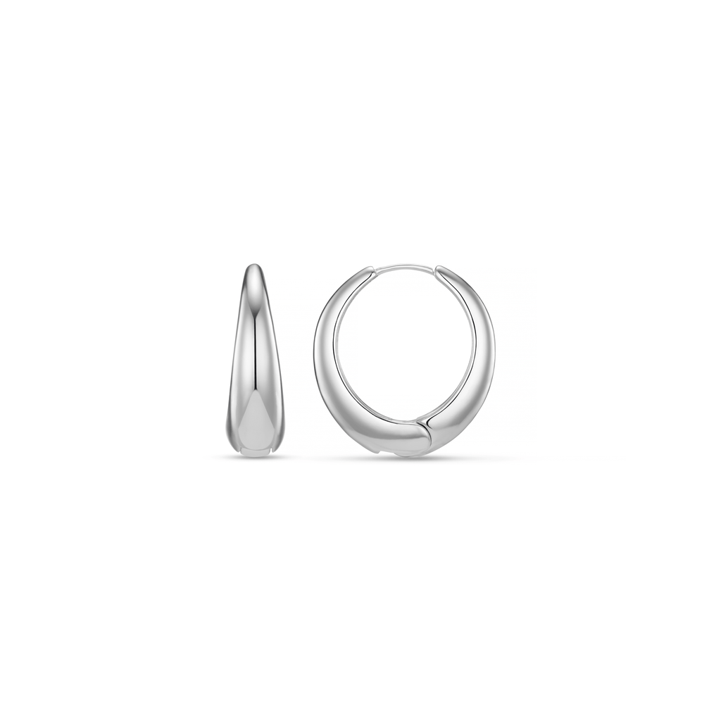 Tapered Hoop Earrings
