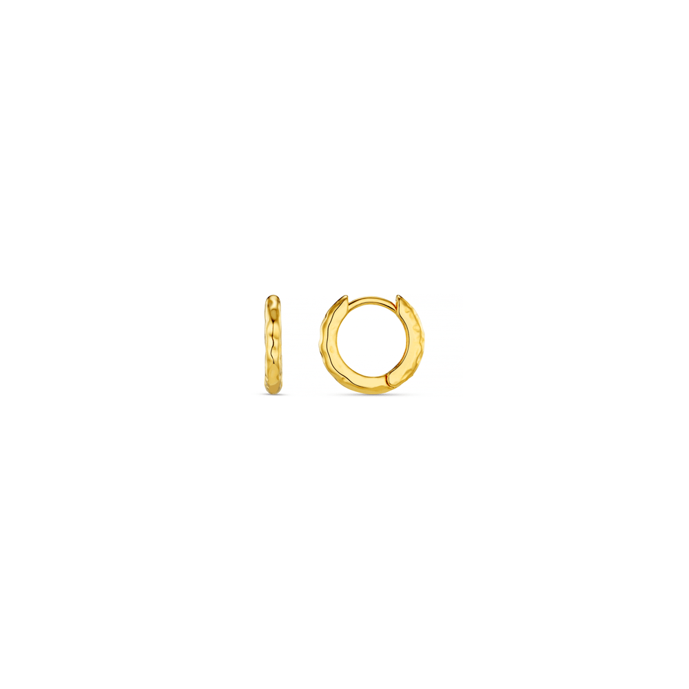 Huggie Hoop Earrings Polished Molten Micro Hoop Earrings Orelia Jewellery