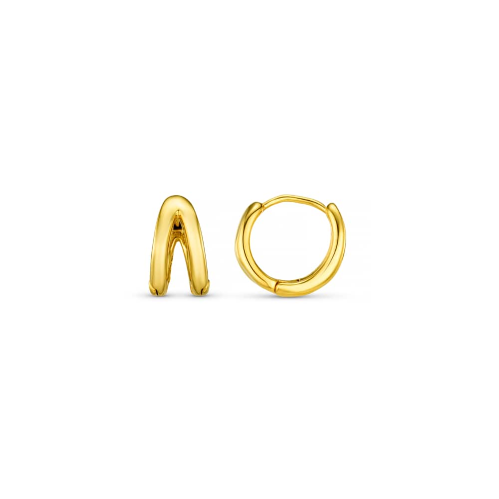Huggie Hoop Polished Illusion Huggie Hoop Earrings Orelia Jewellery